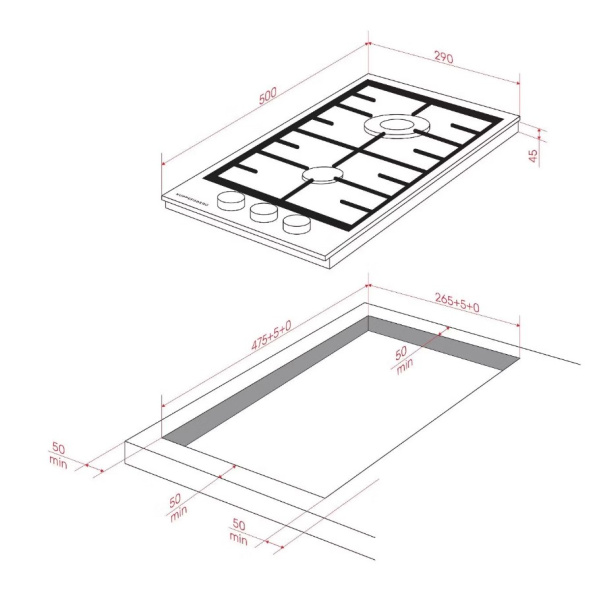 Газовая варочная панель Kuppersberg FS 36 X4.jpg