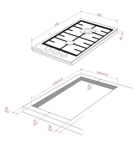 Газовая варочная панель Kuppersberg FG 36 W4.jpg